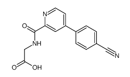 {[4-(4-Cyanophenyl)pyridine-2-carbonyl]amino}-acetic acid结构式