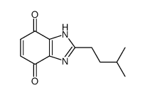 2-isopentyl-1H-benzimidazole-4,7-dione结构式