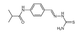 isobutyric acid-(4-thiosemicarbazonomethyl-anilide) Structure