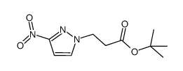 (3-nitro-pyrazol-1-yl)-propionic acid tert-butyl ester结构式