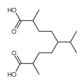 optically inactive 5-isopropyl-2,8-dimethyl-nonanedioic acid结构式