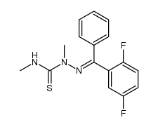 2,5-difluorobenzophenone 2,4-dimethylthiosemicarbazone结构式