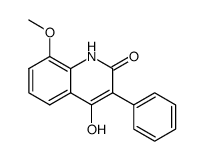 4-hydroxy-8-methoxy-3-phenyl-2(1H)-quinolinone结构式