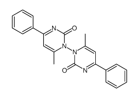 6-methyl-1-(6-methyl-2-oxo-4-phenylpyrimidin-1-yl)-4-phenylpyrimidin-2-one结构式