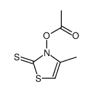 (4-methyl-2-sulfanylidene-1,3-thiazol-3-yl) acetate Structure