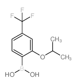 (2-ISOPROPOXY-4-(TRIFLUOROMETHYL)PHENYL)BORONIC ACID结构式