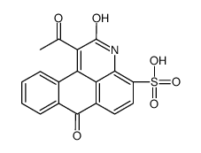 3H-Naphtho[1,2,3-de]quinoline-4-sulfonic acid,1-acetyl-2,7-dihydro-2,7-dioxo-结构式