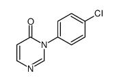 3-(4-chlorophenyl)pyrimidin-4-one结构式