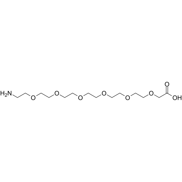 Amino-PEG6-acetic acid structure