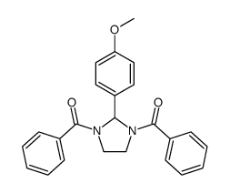 [3-benzoyl-2-(4-methoxyphenyl)imidazolidin-1-yl]-phenylmethanone结构式