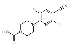 6-(4-Acetylpiperazin-1-yl)-2-chloro-5-fluoronicotinonitrile picture