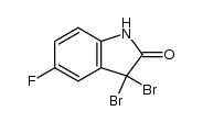 3,3-dibromo-5-fluoroindolin-2-one Structure