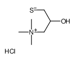 (2-hydroxy-3-sulfanylpropyl)-trimethylazanium,chloride Structure