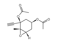 (1S,2R,4S,6S)-2,4-diacetoxy-2-ethynyl-1-methyl-7-oxabicyclo[4.1.0]heptane Structure