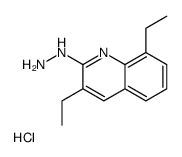 3,8-Diethyl-2-hydrazinoquinoline hydrochloride结构式