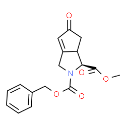 (1S)-2-benzyl 1-methyl 5-oxo-3,5,6,6a-tetrahydrocyclopenta[c]pyrrole-1,2(1H)-dicarboxylate结构式