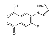 4-Fluoro-5-(1-pyrazolyl)-2-nitrobenzoic Acid Structure