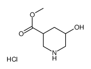 METHYL 5-HYDROXYPIPERIDINE-3-CARBOXYLATE HYDROCHLORIDE structure