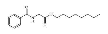 octyl 2-(benzamido)acetate结构式