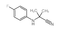 2-[(4-Fluorophenyl)amino]-2-methylpropanenitrile structure