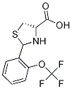 (4S)-2-[2-(Trifluoromethoxy)phenyl]-1,3-thiazolidine-4-carboxylic acid Structure