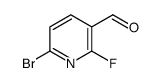 3-Pyridinecarboxaldehyde, 6-bromo-2-fluoro- structure