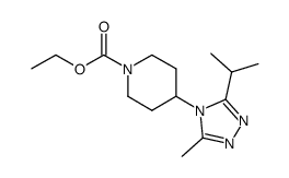 ethyl 4-(3-isopropyl-5-methyl-4H-1,2,4-triazol-4-yl)piperidine-1-carboxylate Structure