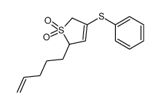 2-pent-4-enyl-4-phenylsulfanyl-2,5-dihydrothiophene 1,1-dioxide Structure