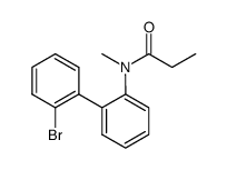 N-(2'-bromobiphenyl-2-yl)-N-methylpropanamide结构式