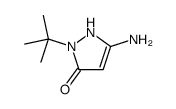 3-氨基-1-叔丁基-1H-吡唑-5-醇结构式