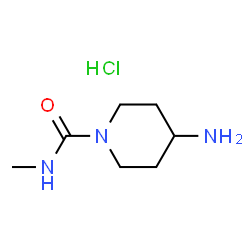 4-Amino-N-methylpiperidine-1-carboxamide hydrochloride结构式