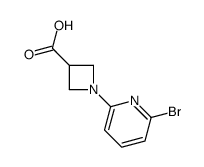 1-(6-Bromo-pyridin-2-yl)-azetidine-3-carboxylic acid structure