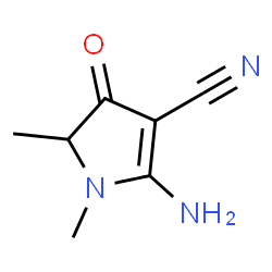 1H-Pyrrole-3-carbonitrile,2-amino-4,5-dihydro-1,5-dimethyl-4-oxo- Structure