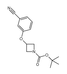 tert-butyl 3-(3-cyanophenoxy)azetidine-1-carboxylate结构式