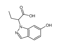 2-(6-Hydroxy-1H-indazol-1-yl)butanoic acid结构式