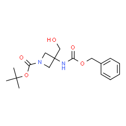 tert-butyl 3-{[(benzyloxy)carbonyl]amino}-3-(hydroxymethyl)azetidine-1-carboxylate Structure