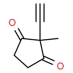 1,3-Cyclopentanedione, 2-ethynyl-2-methyl- (9CI) structure