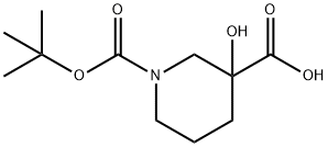 1-(叔丁氧基羰基)-3-羟基哌啶-3-羧酸图片