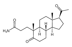 3-((3S,3aS,5aS,6R,9aS,9bS)-3-acetyl-3a,6-dimethyl-7-oxododecahydro-1H-cyclopenta[a]naphthalen-6-yl)propanamide Structure