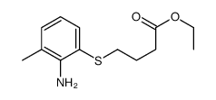 ethyl 4-(2-amino-3-methylphenyl)sulfanylbutanoate Structure