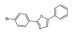 2-(4-bromophenyl)-5-phenyl-1,3-oxazole Structure