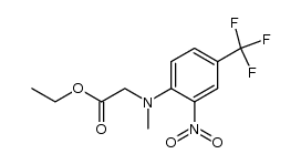 N-(2-nitro-4-trifluoromethylphenyl)sarcosine ethyl ester Structure