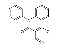 4-chloro-2-oxo-1-phenylquinoline-3-carbaldehyde Structure