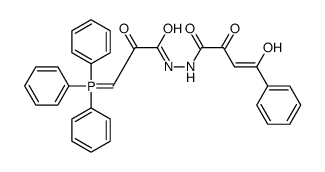 (Z)-4-hydroxy-2-oxo-N'-[2-oxo-3-(triphenyl-λ5-phosphanylidene)propanoyl]-4-phenylbut-3-enehydrazide结构式