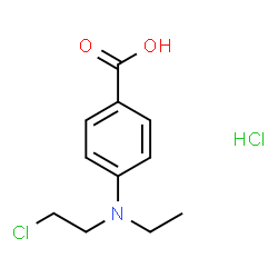 4-((2-CHLOROETHYL)(ETHYL)AMINO)BENZOIC ACID HYDROCHLORIDE Structure