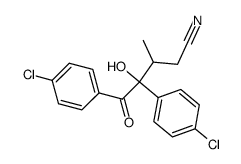 α-(2-cyano-1-methylethyl)-4,4'-dichlorobenzoin结构式