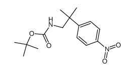 tert-butyl 2-methyl-2-(4-nitrophenyl)propylcarbamate结构式