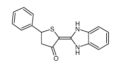 2-(1,3-dihydrobenzimidazol-2-ylidene)-5-phenylthiolan-3-one Structure