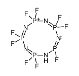 2,2,4,4,6,6,8,8,10,10-decafluoro-1,3,5,7,9-pentaza-2λ5,4λ5,8λ5,10λ5-tetraphospha-6-phosphoniacyclodeca-2,4,7,9-tetraene结构式