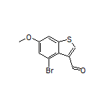 4-Bromo-6-methoxybenzothiophene-3-carbaldehyde Structure